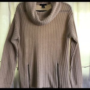 Chunky knit turtleneck sweater